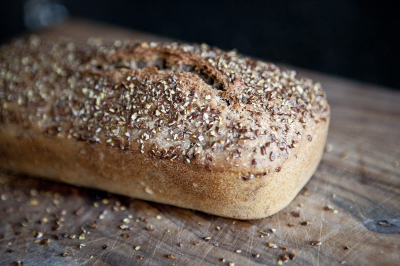 Celozrnný chléb bez hnětení