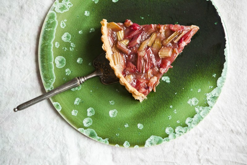  Rebarborový koláč z domácího listového těsta