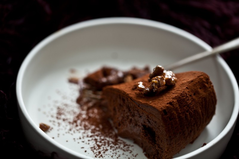 Sametový čokoládový dort