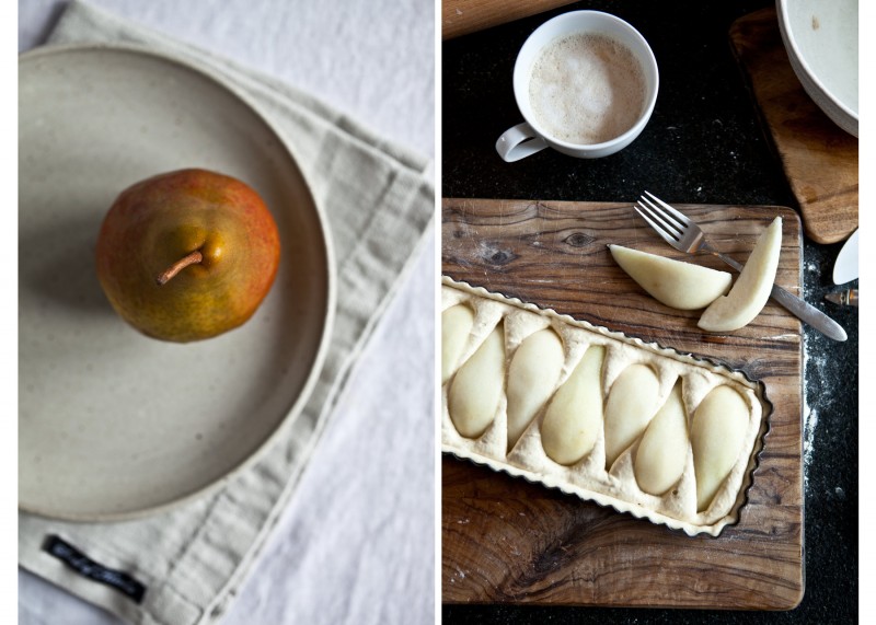 Tarte aux poires - Hruškový koláč s mandlovým krémem