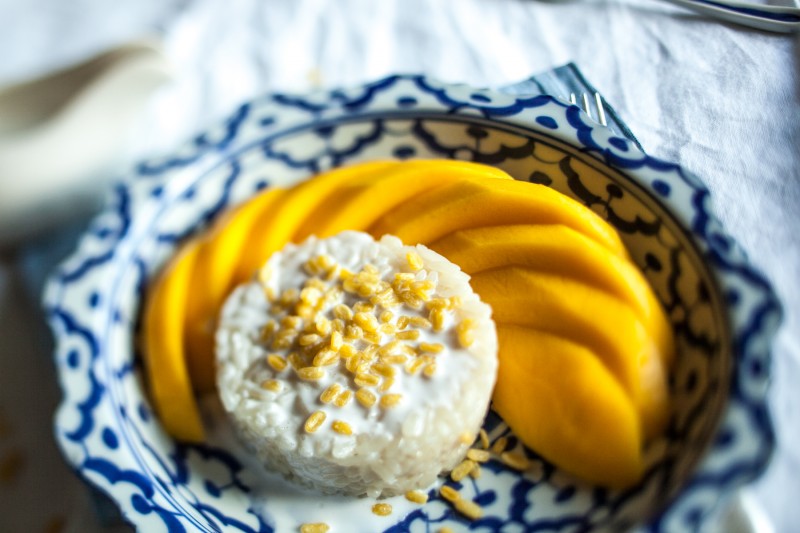 Mango s kokosovou lepivou rýží