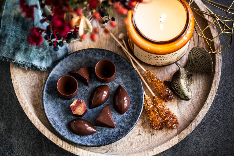 Čokoládové pralinky - Ganache se slaným karamelem